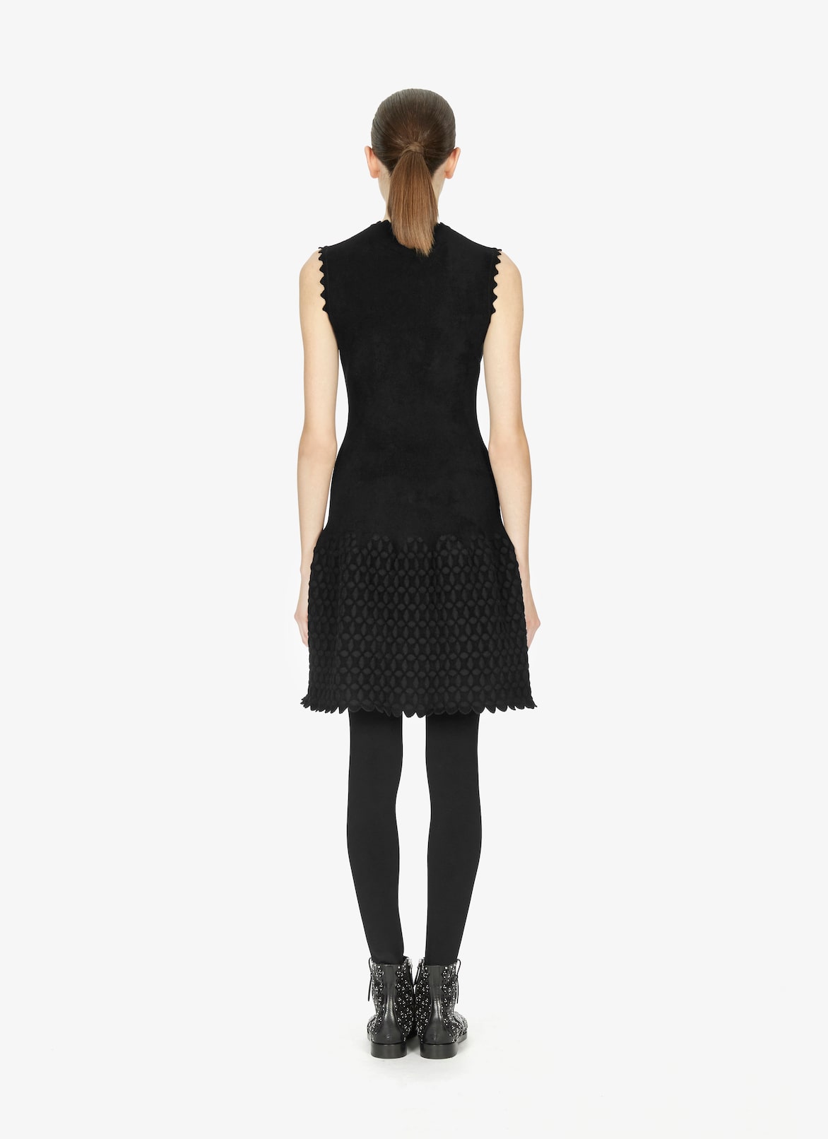 Scalloped Dress ALAÏA BLACK SCALLOPED DRESS